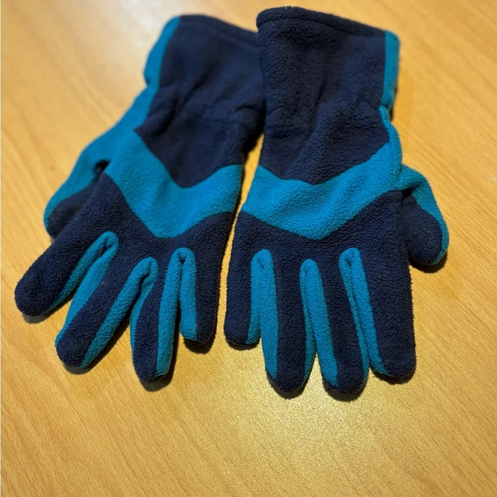 Target Kids Fleece Glove - Navy and Teal